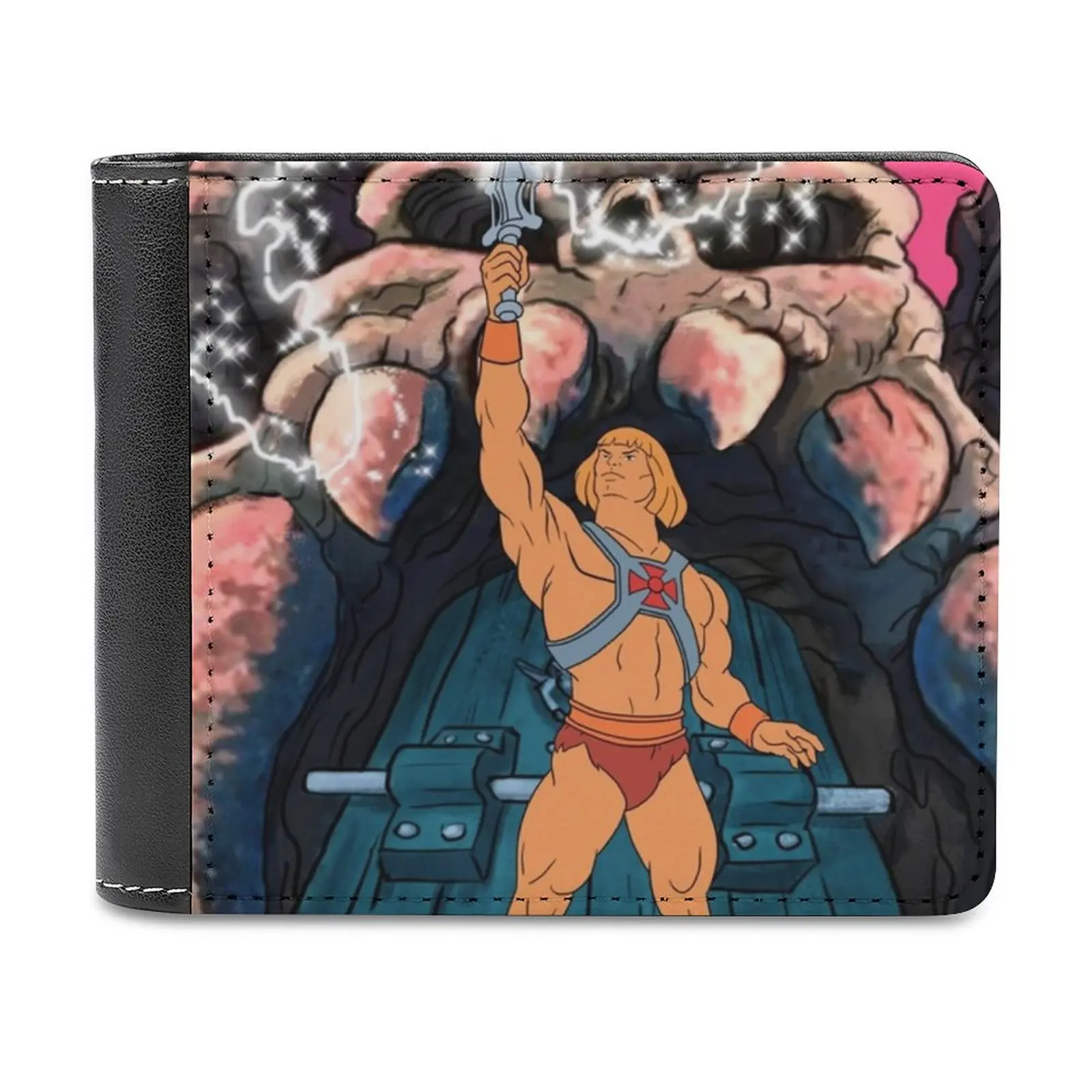 He-Man Transform Tribute Men Wallet Pu Leather Short Male Purses Credit Card Wallet For Men Money Bag Heman Shera Masters