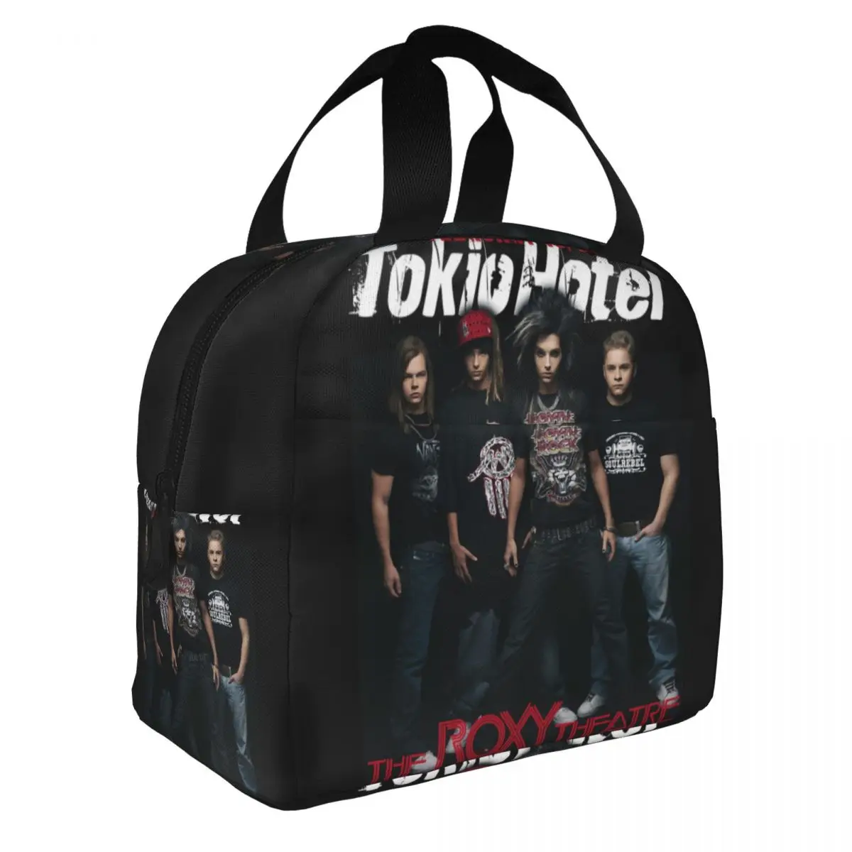 Tokio Hotels Heavy Metal Pop Rock Lunch Bag Men Women Cooler Warm Insulated Lunch Box for School