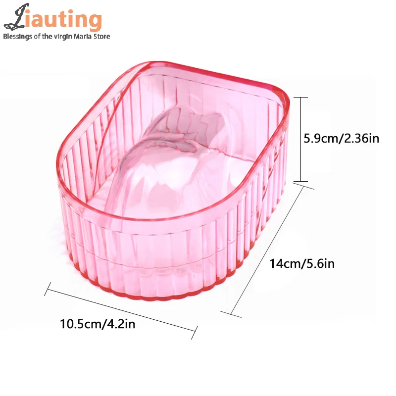 Nail Soaking Bowl Acrylic Soak Off Gel Polish Dip Powder Remover Manicure Bowl For Home Bowl For Nail Art Hands Gel Soak Off