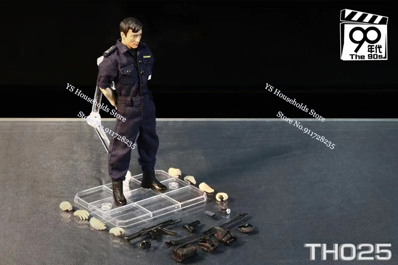 Limitado dos anos 90 escala 1/12 nicholas tse filme de ação policial figura de ação corpo móvel design pano 6 polegada homem soldado modelo brinquedos