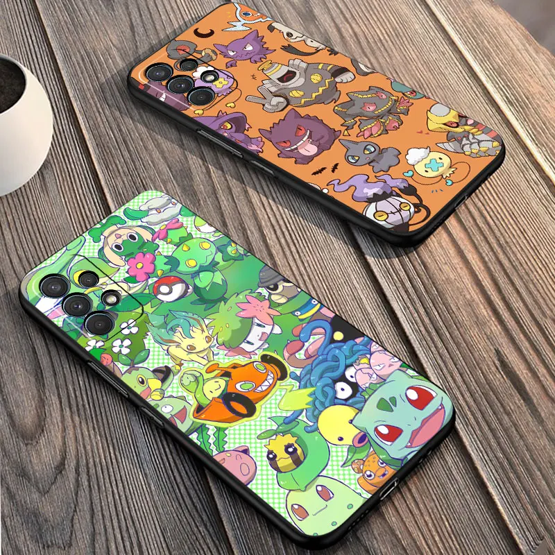 Case For Samsung Galaxy A52 A53 A54 A12 A13 A51 A14 A23 A24 A34 A71 A22 A32 A15 A41 A25 A31 Phone Cover Pokemon Bulbasaur Cute