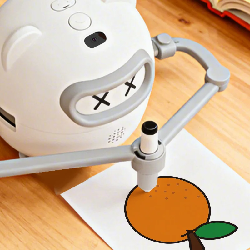 Pintura inteligente robô cores brinquedos desenho inteligente robô newintelligent pintura crianças presente brinquedos educativos interativos