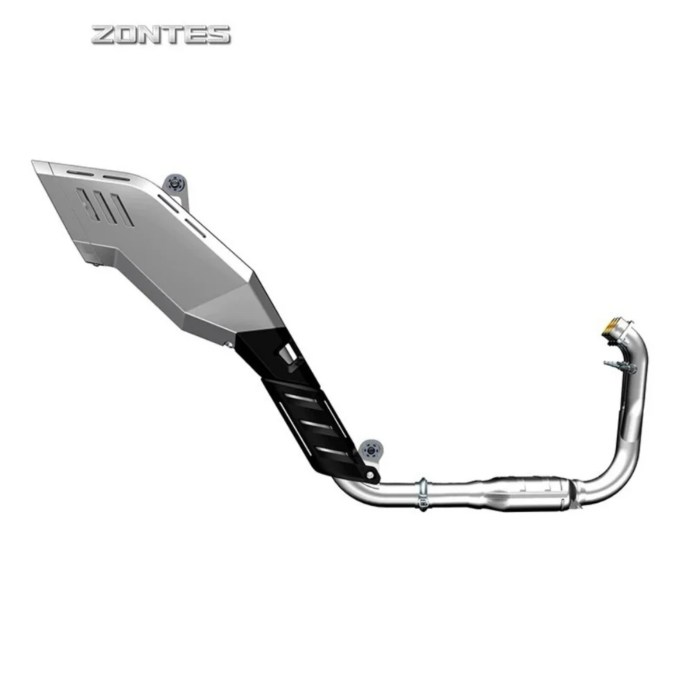 Motorcycle front and rear muffler exhaust pipe assembly anti-scalding plate cover sensor for ZONTES 703F 703-F 703F