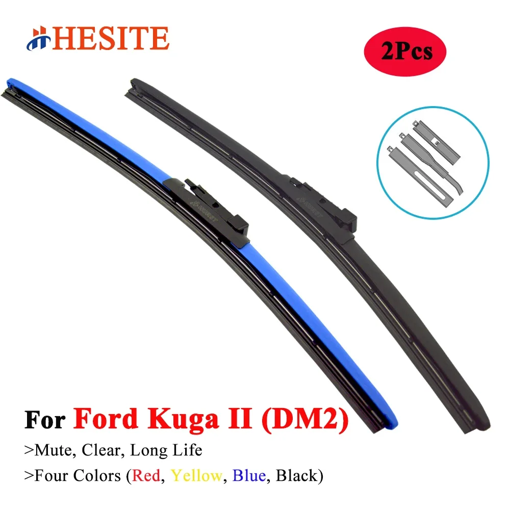 HESITE Colorful Windshield Wiper Blade For Ford Kuga Escape II DM2 TF SUV 2012 2013 2014 2015 2016 2017 2018 2019 2020 2021 2022