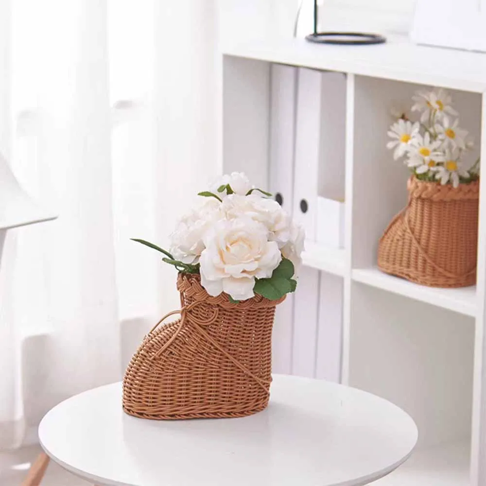 

Rattan Wicker Baskets Wicker or Bamboo Baskets Cachepot for Flowers Bamboo Basket Decorative Flower Girl Basket