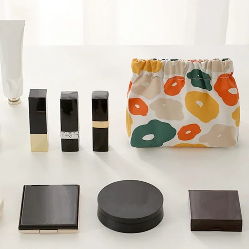 

Mini Shrapnel Cosmetic Bag - Cute Printed Makeup Organizer for Lipstick Keys Coins | Portable Travel Carry-on Pouch Storage Bag