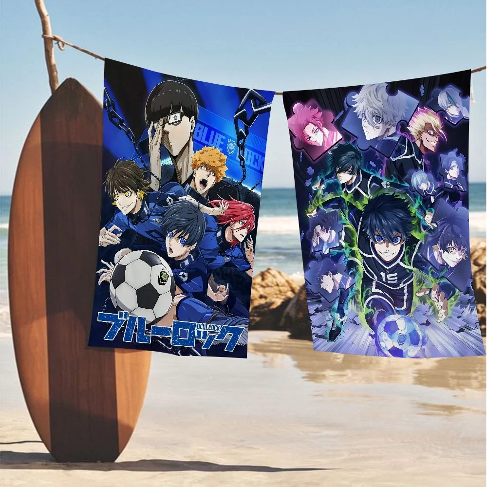 Anime Blue Lock Big Microfiber Beach Towels Quick Dry Towel Sand Beach Towels Pool Towel For Travel Swim Pool Yoga