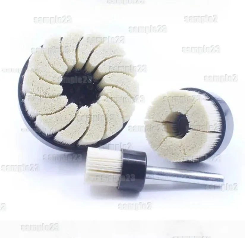 1pc 180 240 320 500 Grit Ceramic Fiber Polishing Brush Deburring Rust & Machining Mark CNC Metal Grinding Polishing Wheel Disc