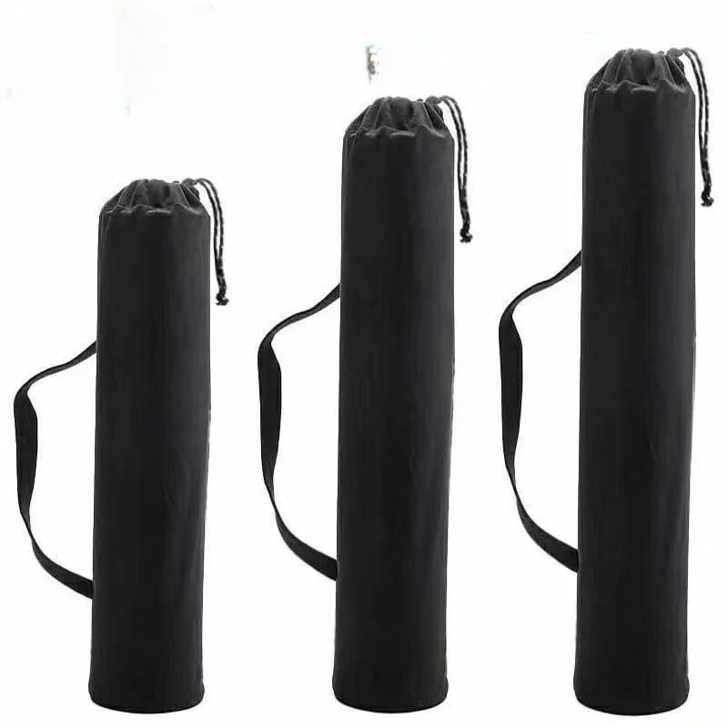 Large Capacity Canvas Outdoor Chair Storage Bag Drawstring Style Tent Moisture Proof Long Rectangle Shape Portable Foldable 