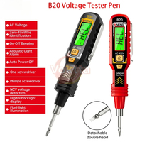 B20 Voltage Tester Pen AC/DC Electrical Induction Test Pencil Buzzer Alarm Voltage Detector Breakpoint Finder Diagnostic Tools