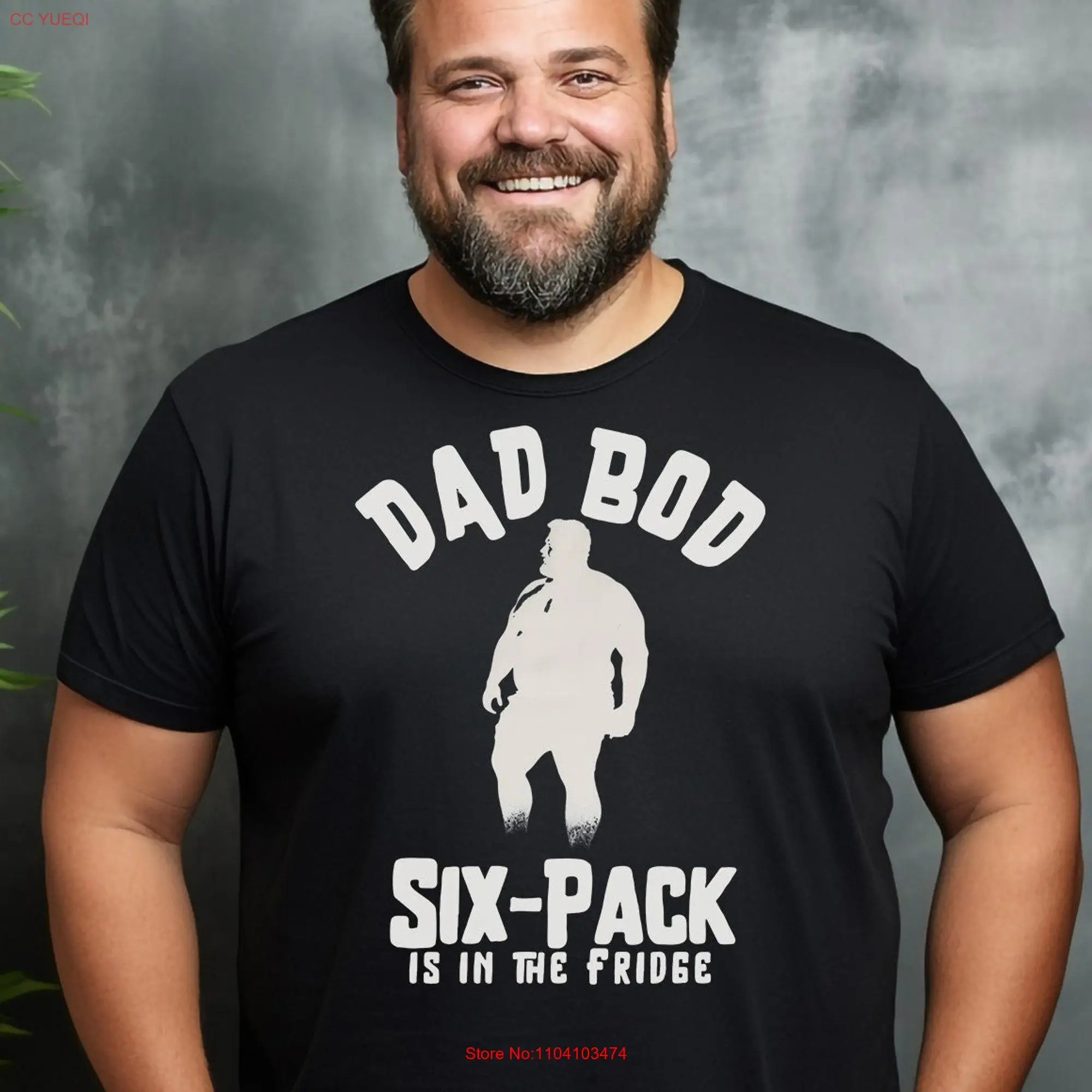 Dad Bod Six Pack T shirt Funny tee For Husband Father papa long or short sleeves