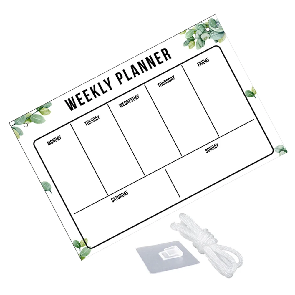 School Supply Erasable Memo Board Desktop Acrylic Note Writing with Lanyard Message Recording