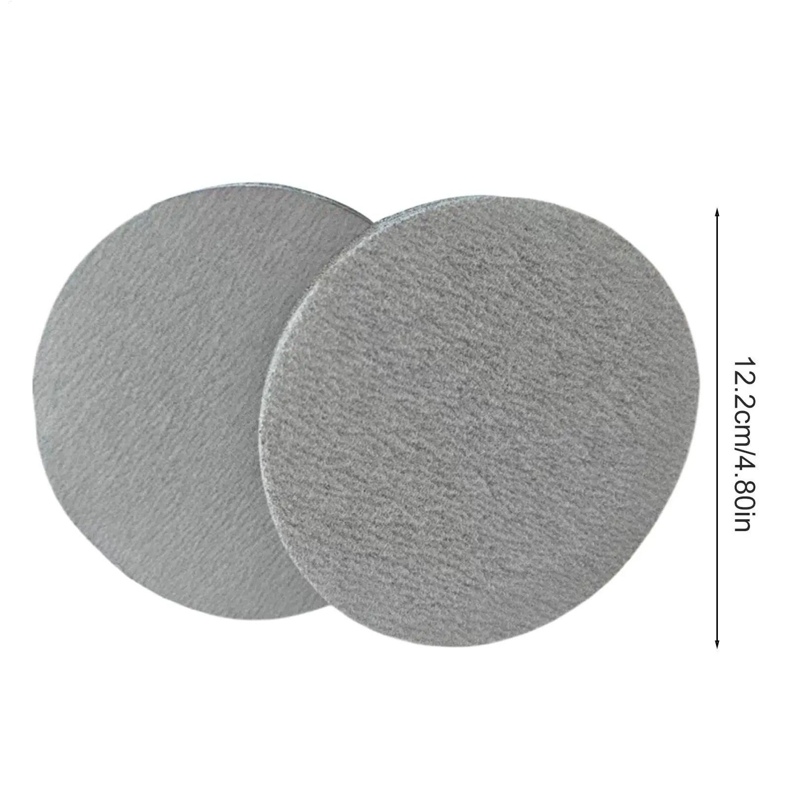 Sand Paper 80 Grits 100 Pieces White Coated Flocked Deburring Pads 12.2cm Metal Wood Sanding Disk For Automotive Furniture Body - view 6