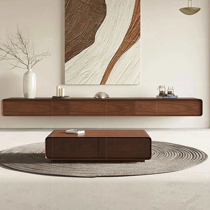 Retro Monitor Tv Stands Wood Wall Shelf Entertainment Office Tv Table Cabinets Aesthetic Muebles Para Tv Chinese Style Furniture