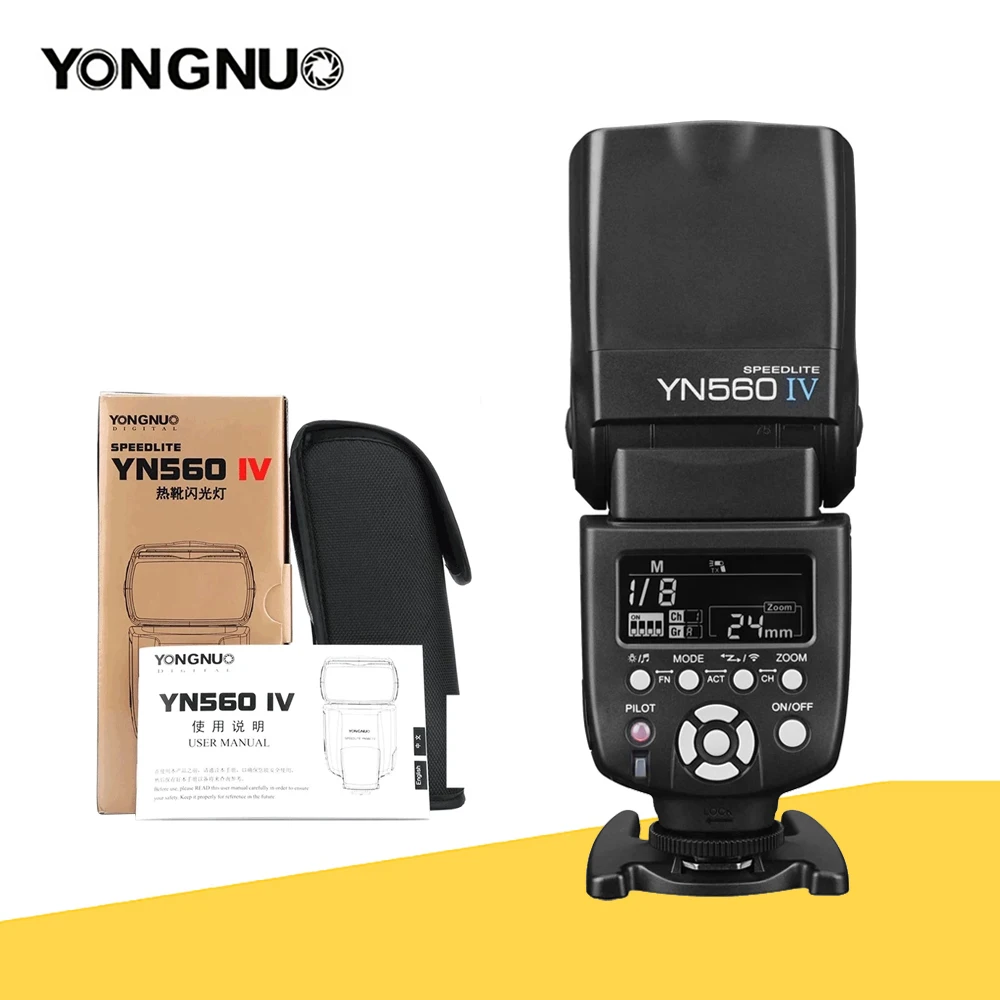 Беспроводная вспышка YONGNUO YN560IV/YN560III универсальная Вспышка Горячий башмак для камер Canon Nikon Sony Fuji Olympus