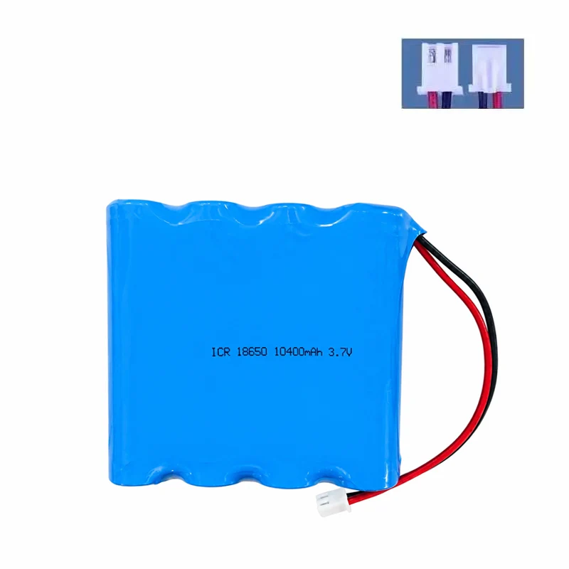 10400mAh 18650 3.7V Four-parallel Rechargeable Lithium Battery Pack with Protection Board for Fishing Lights LED Mining Lamps