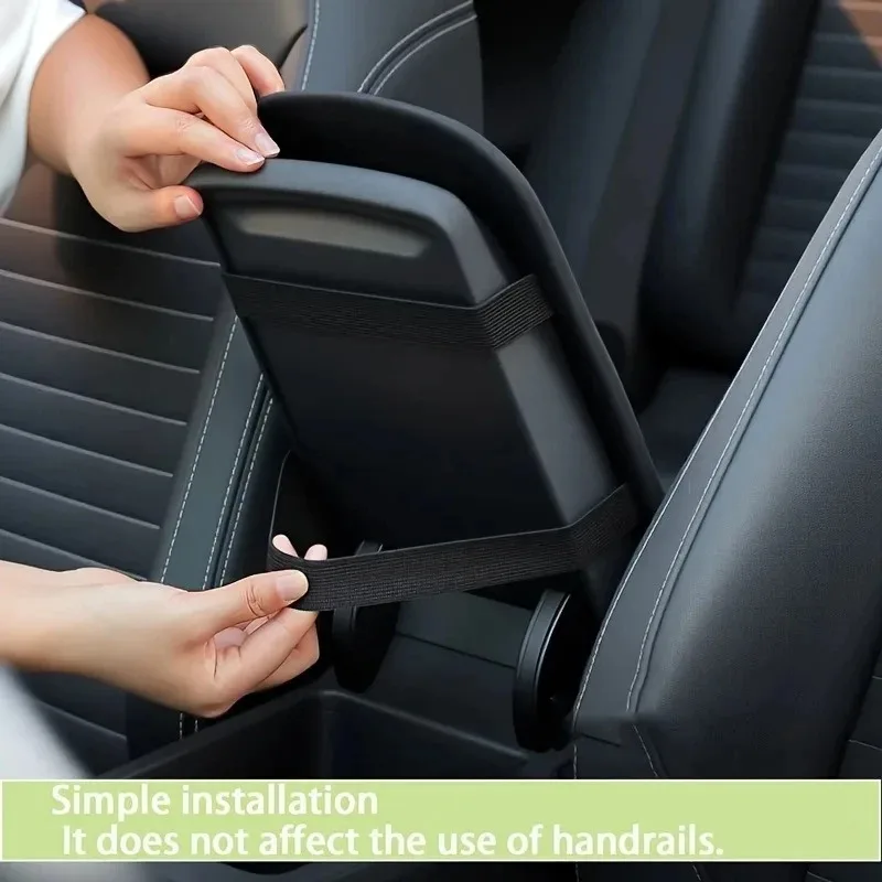 1pc Car Armrest Cushion Booster Pad Central Armrest Box Plush Pad Protection Cover Anti Scratch Universal Heightening Pad