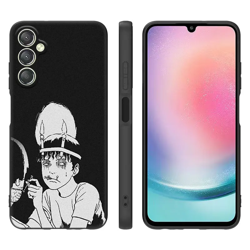 Anime Junji Ito Tees Horror Case For Samsung Galaxy A15 A14 A05 A34 A54 A52S A53 A33 A23 A24 A13 A12 A22 A32 A50 A51 A70 A71 A73