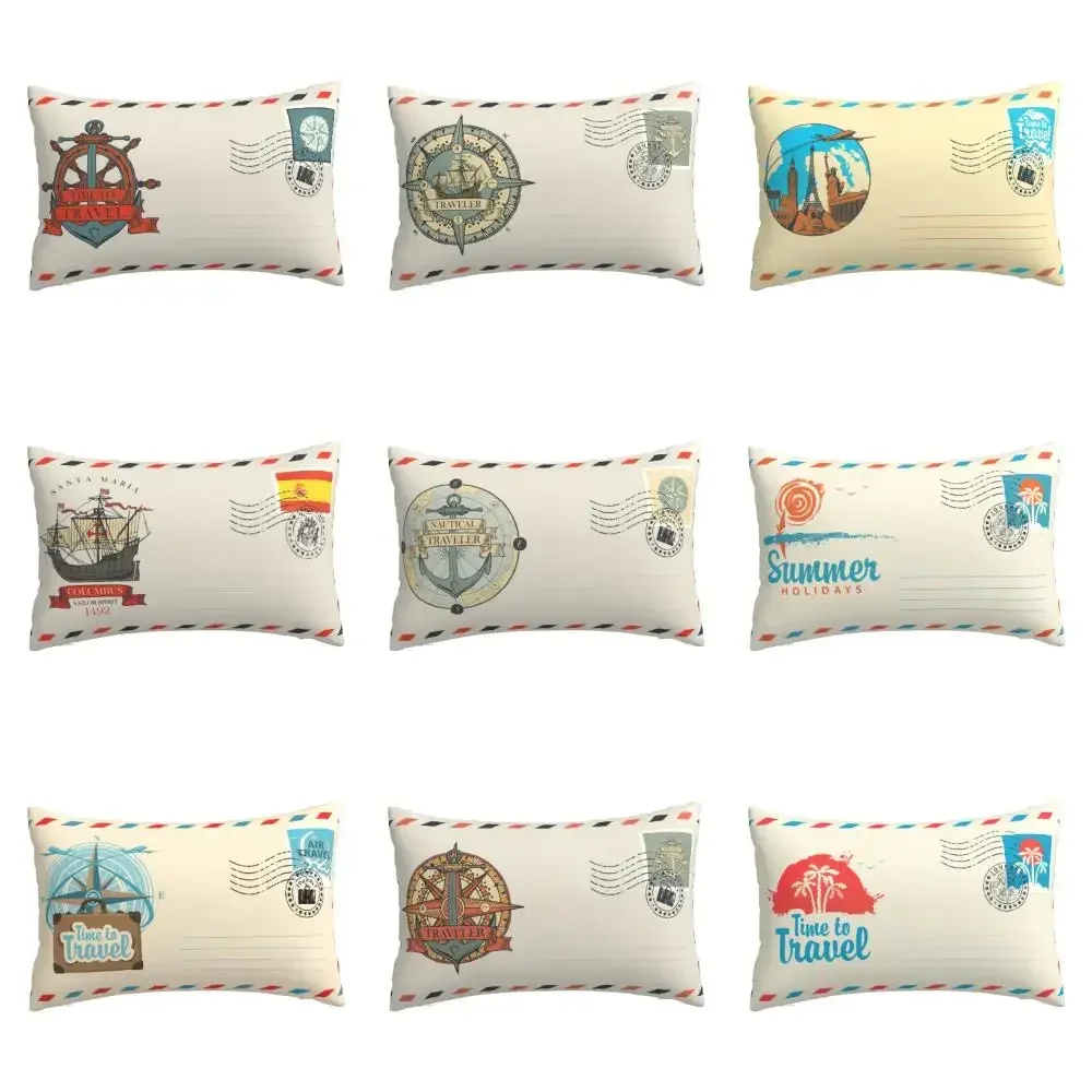 Nordic envelope linen pillowcase, cushion cover 30x50 40x60, sofa cushion cover for living room decoration, can be customized