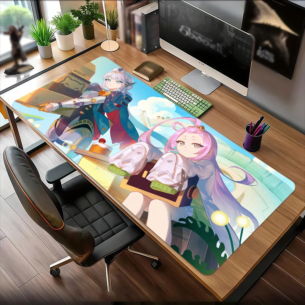 

Коврик для мыши Genshin Impact A-Aino, нескользящий утолщенный коврик для мыши, большой коврик для письма, игровая подушка с замком для офиса, студента