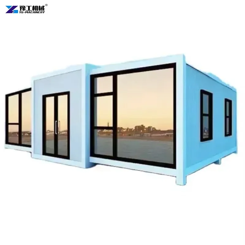 Prefabricated Luxury Container House with Good Sound Insulation, Steel Frame Structure, Movable and Foldable House
