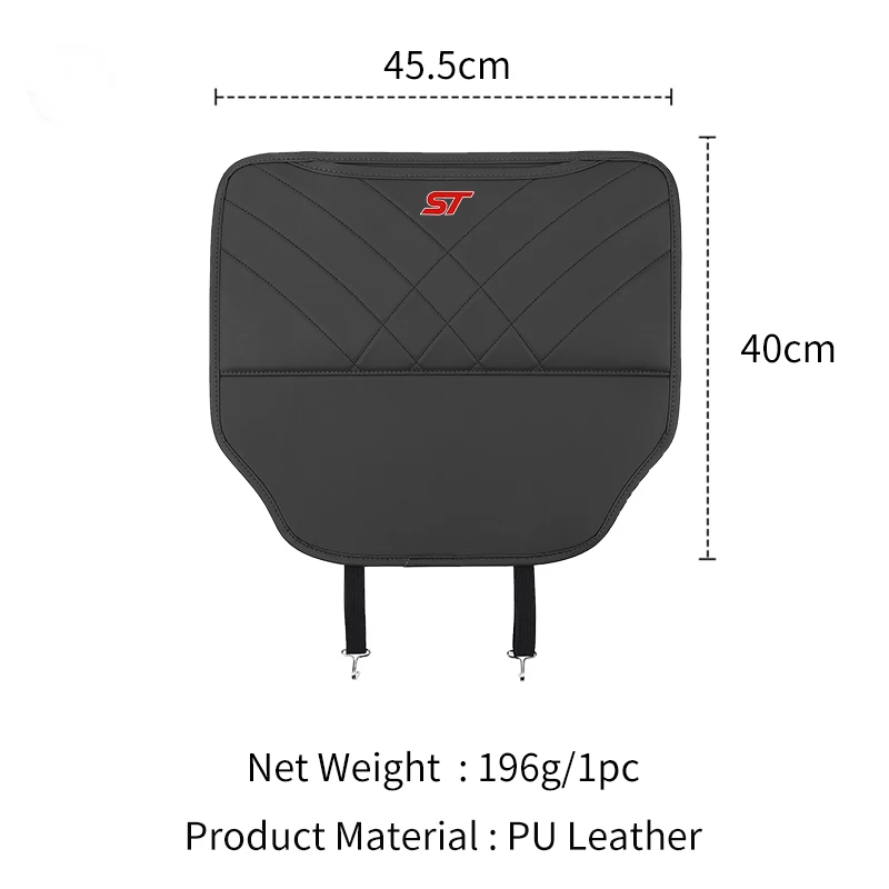 Car Seat Anti Kick Pad Seat Back Protector Auto Interior Accessories For Ford Fiesta Focus Mk2 Mk3 Ranger Mondeo Mk4 S-MAX - view 6