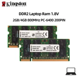 Kinston Laptop Ram DDR2 2GB 4GB 800MHz SODIMM PC2-6400 200Pin for Notebook Memory Model