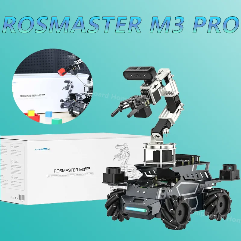 Yahboom ROSMASTER M3 PRO AI ROS2 Робот Электронное программирование смарт-автомобиля 3D Глубина Vision Dual LiDAR SLAM Картографическая навигация