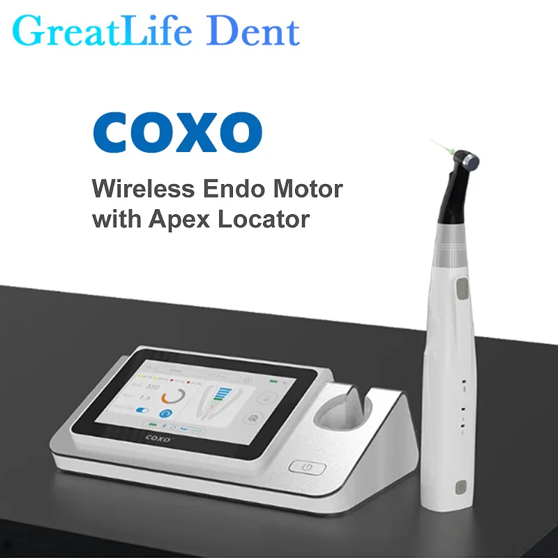 

Greatlife Dent Endomotor COXO C-Smart I Pilot Wireless Endo Motor Apex Locator with LED Light Dentistry Wireless