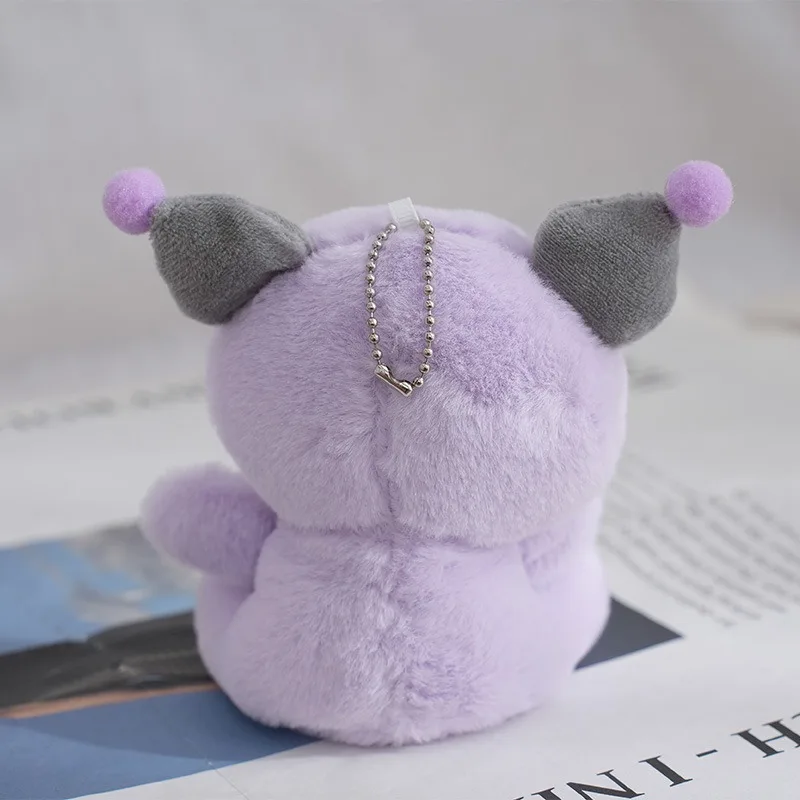 Kawaii Sanrio Peluche Portachiavi Bambola Hello Kitty My Melody Kuromi Cinnamoroll Cartoon Animale Farcito Ciondolo Decorazione Zaino