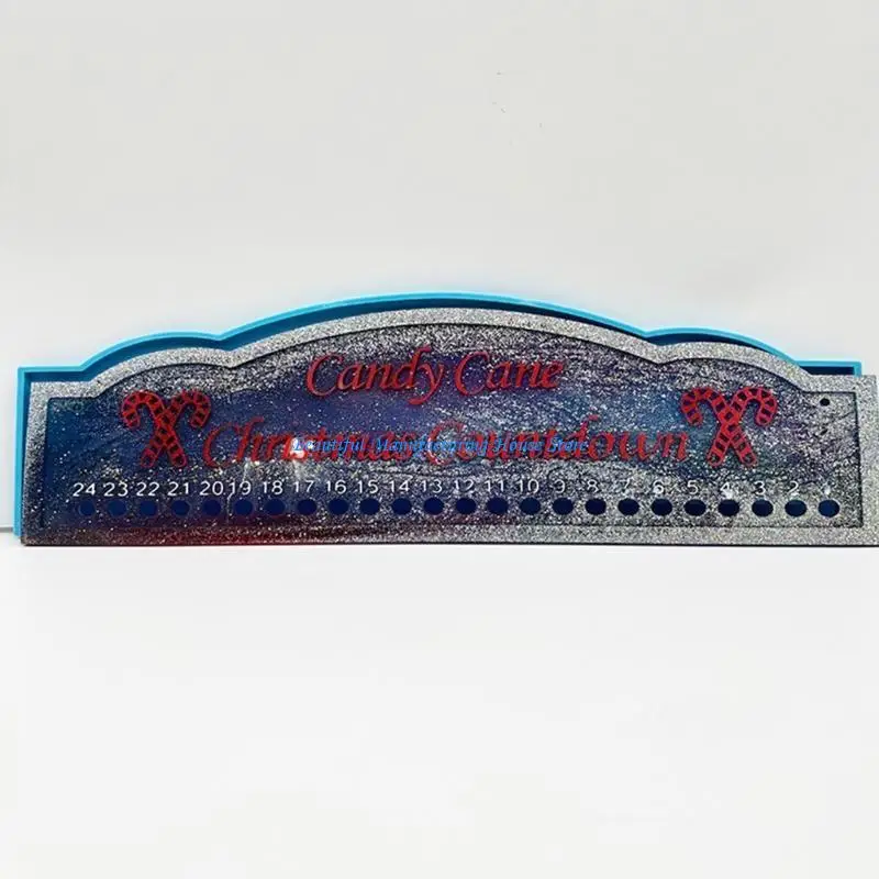 

E56A DIY форма из смолы подходит для силиконовых форм для подвесок, включая рождественский обратный отсчет, форма для дверной