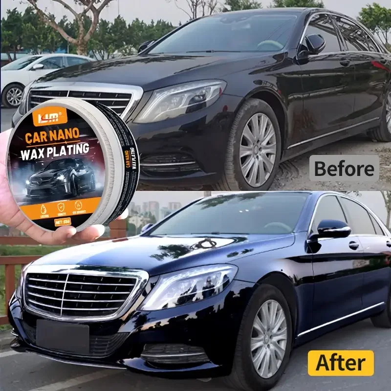 Premium black car wax - Global dark enhancement, mirror shine,UV protection and long-lasting shield for vehicles with dark paint