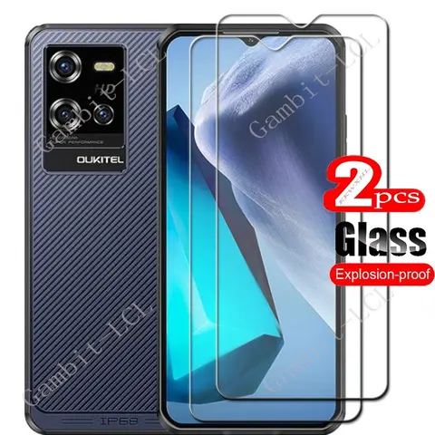 2PCS HD FOR Oukitel WP50 6.6" Tempered Glass Protective Cover ON OukitelWP50 WP 50  Screen Protector Transparent Film