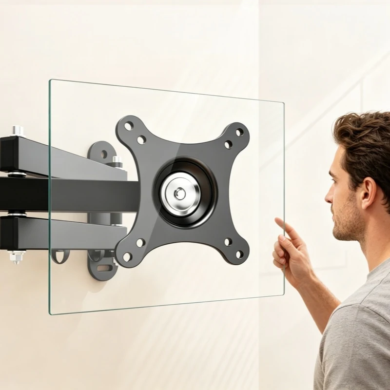 Home Household Computer Monitor Wall Mount Bracket 20 Degree Tilt 360 Degree Rotate for 14 to 24 Inch TV Flat Panel