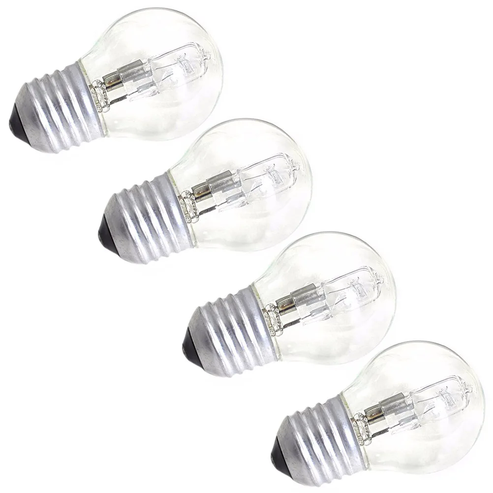 

4 Pieces E27 Oven Light Bulb 42W Heat Resistant Ceramic Glass Replacement Appliance Lamp for Baking Microwave Holding Cabinet