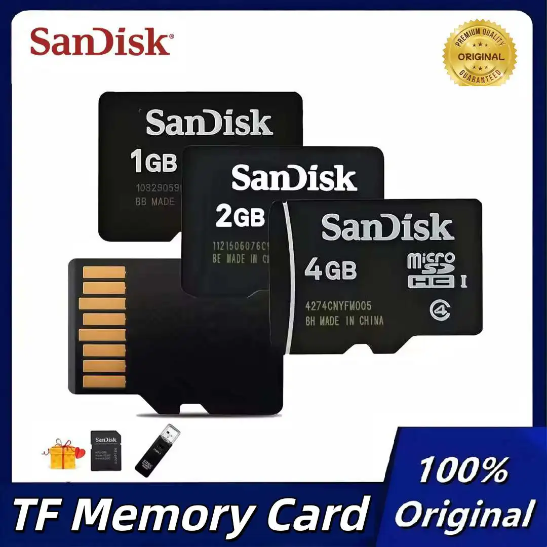 

Original 10pcs SanDisk TF Card 32GB 16GB 8GB 4GB 2GB 1G Micro TF Card Memory card For Mobile phone, player, Children's Camera