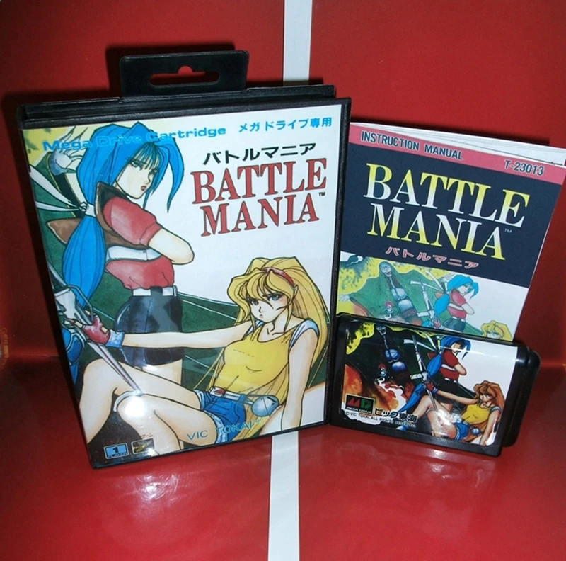 Battle Mania with Box and Manual for 16 Bit Sega MD Game Cartridge Megadrive Genesis System