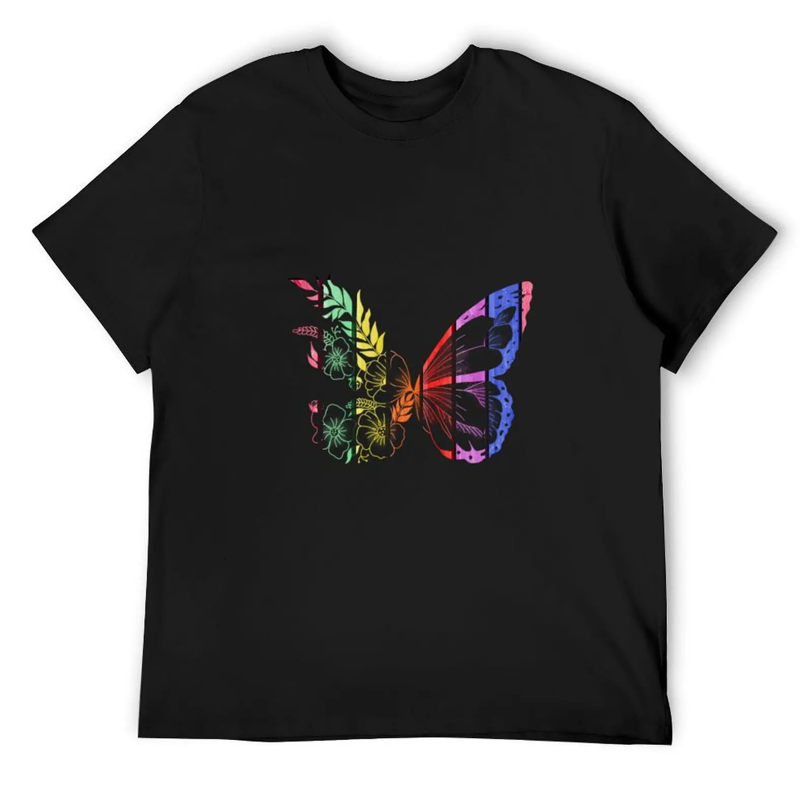 Copy of beautiful colorful butterfly design t-shirt T-Shirt tees cute tops shirts graphic tees men t shirts high quality