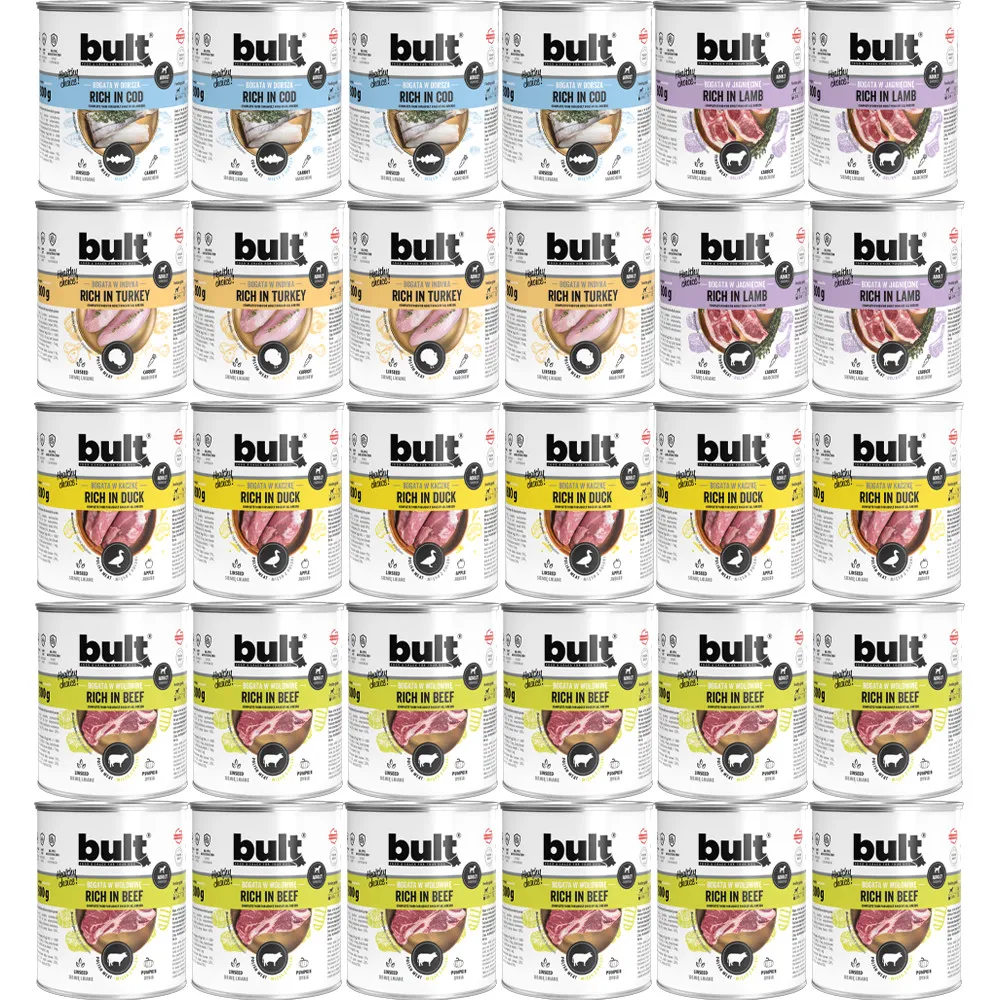 BULT MIX 5 SMAKÓW - mokra karma dla psa - 30x800g