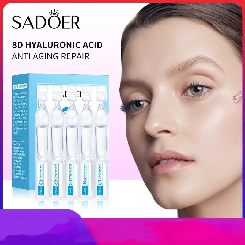 

Сыворотка для лица SADOER 8D с гиалуроновой кислотой, антивозрастная, глубоко питающая, с фуллереном и коллагеном, против морщин, отбеливающая, лифтинг-эффект, уход за кожей