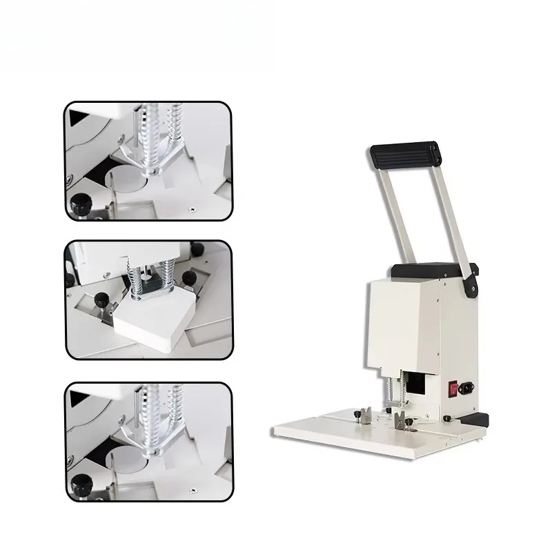 آلة تثقيب ثقب واحد لسطح المكتب الكهربائية DCK-1 بسمك 30 مم آلات معالجة الورق لحفر الورق