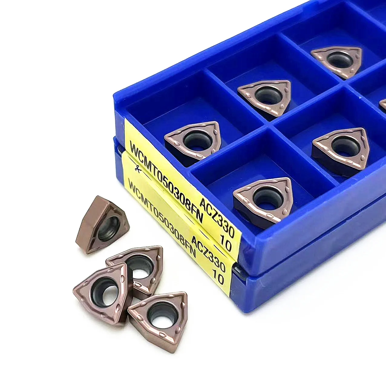 WCMT050308 FN ACZ330 Turning tool carbide insert External Turning Tool CNC lathe tool WCMT 050308 U drill insert Cutting tool