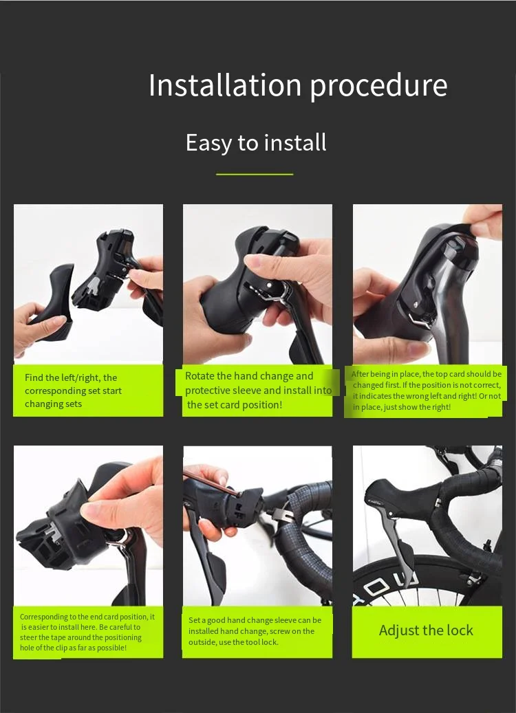 Rennrad Silikon Bremsgriffabdeckung R2000/3000/7000/8000 Variable Geschwindigkeit Schutzhülle ST4700/5800/6800 – Detail 7