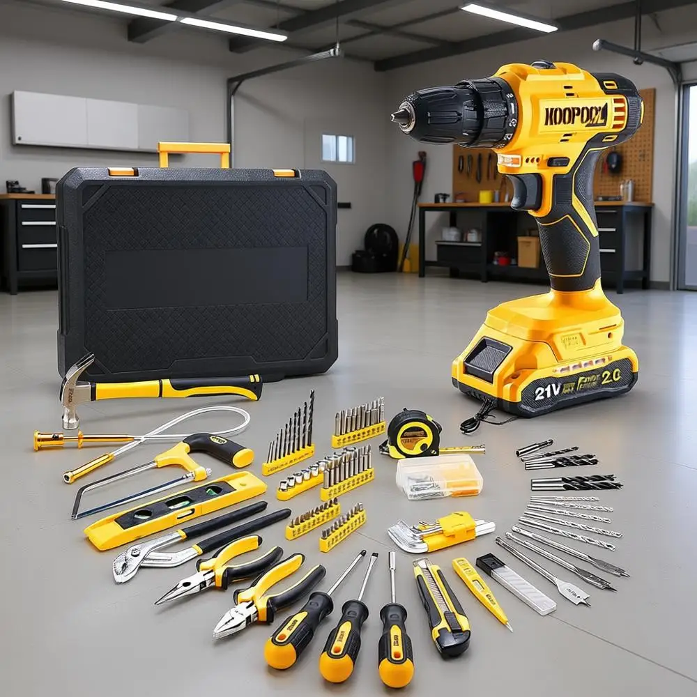 

Набор инструментов с аккумуляторной дрелью 21В, ящиком для инструментов, ручным набором дрелей для мужчин, комбинированный набор электроинструментов для домашнего ремонта, DIY, для мастера