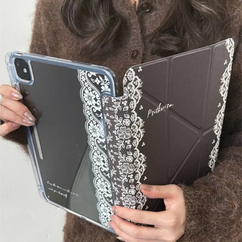 Etui na tablet z miejscem na długopis do iPada Air 3, 4, 5, 6, 7, Pro, Air 2024, 2025, A16, 11 cali, 12,9 cala, 13 cali, 10,2 cala, 10,5 cala, 10,9 cala (Europa i Ameryka) — zdjęcie produktu 6