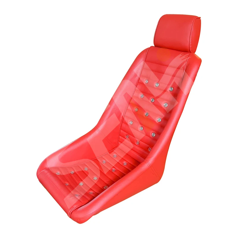 

Modified car seat leather racing bucket sports seat retro classic car seat