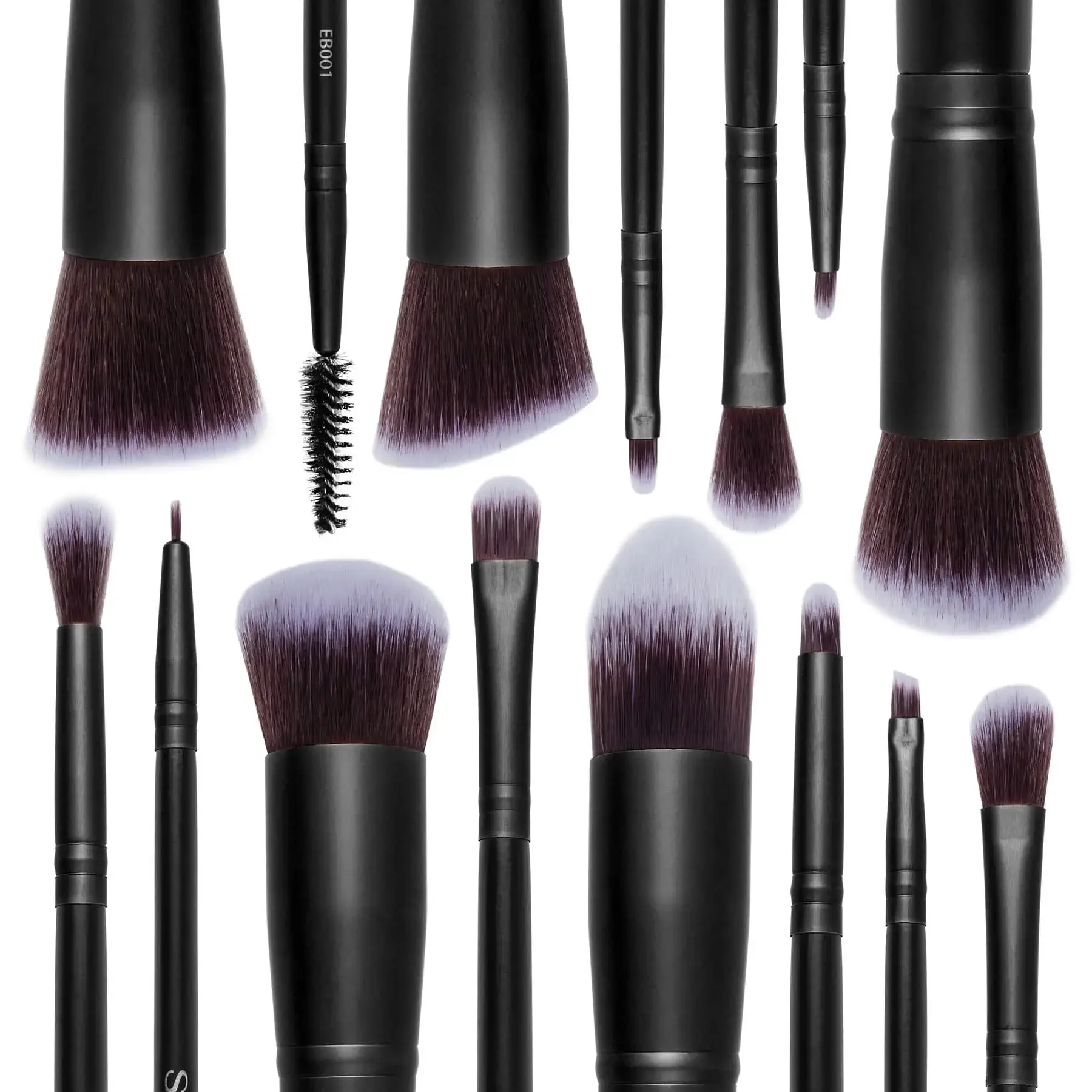 14-Piece Brush Set – Foundation Powder Concealers Eye Shadows,Synthetic bristles