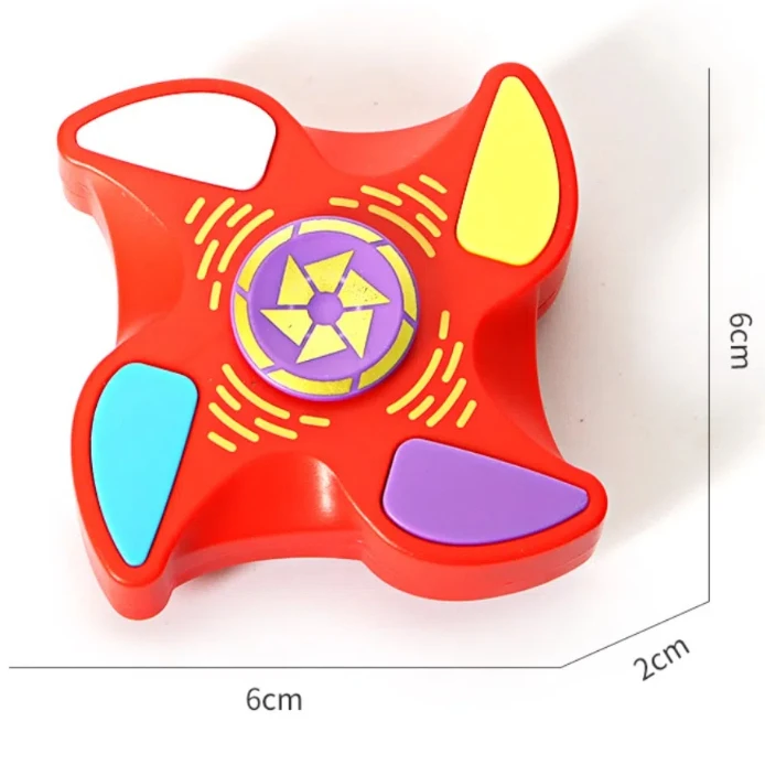 3 Game Modes Luminous Finger Gyroscope Toy Interesting Groundhog Game Fingertip Gyro Game Sensory Fidget Hand Spinner School