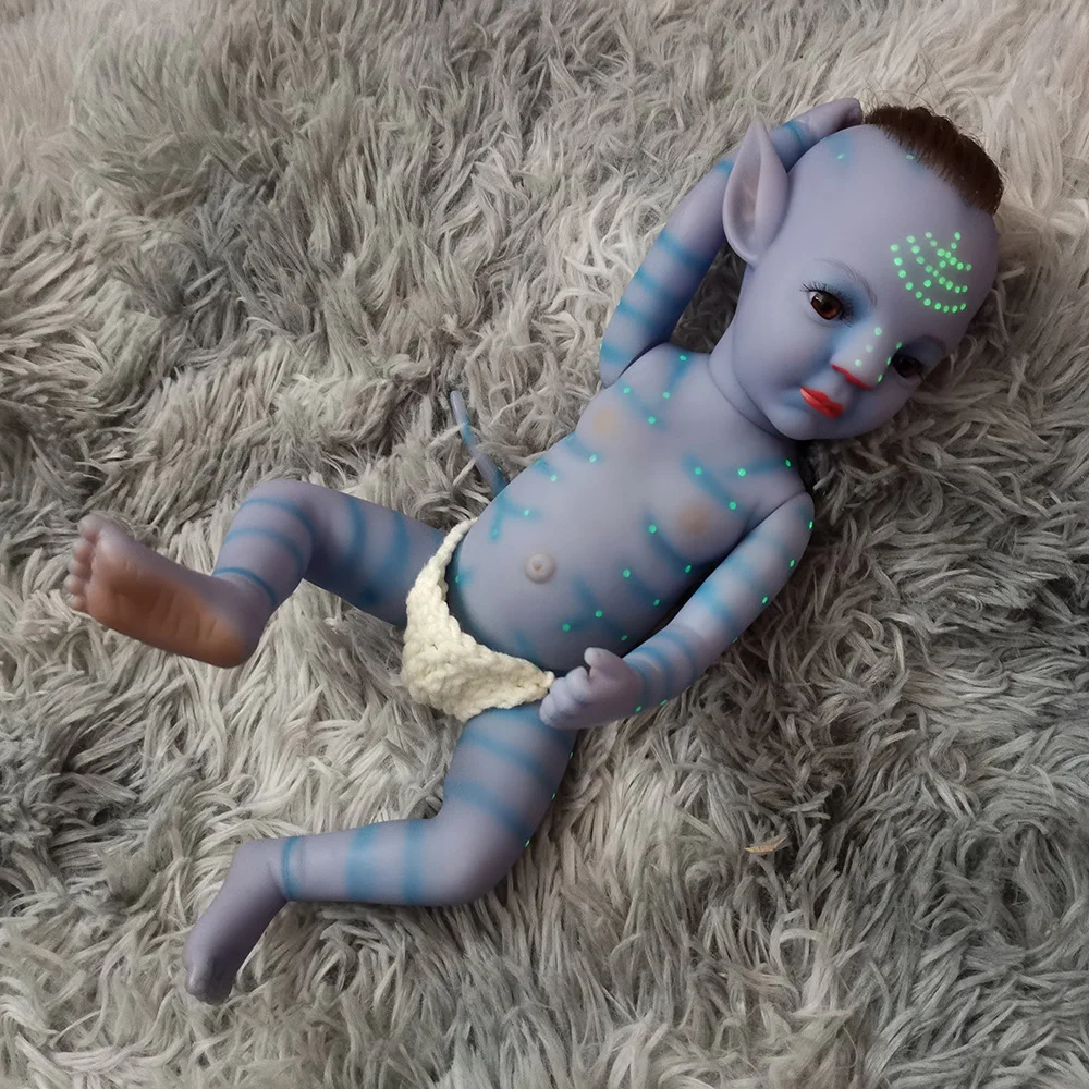 

Avatar Reborn Full Body Silicone Baby Doll Soft Platinum Silicone Baby Dolls Handmade NewBorn Baby Kids Doll Toys Kawaii Toys