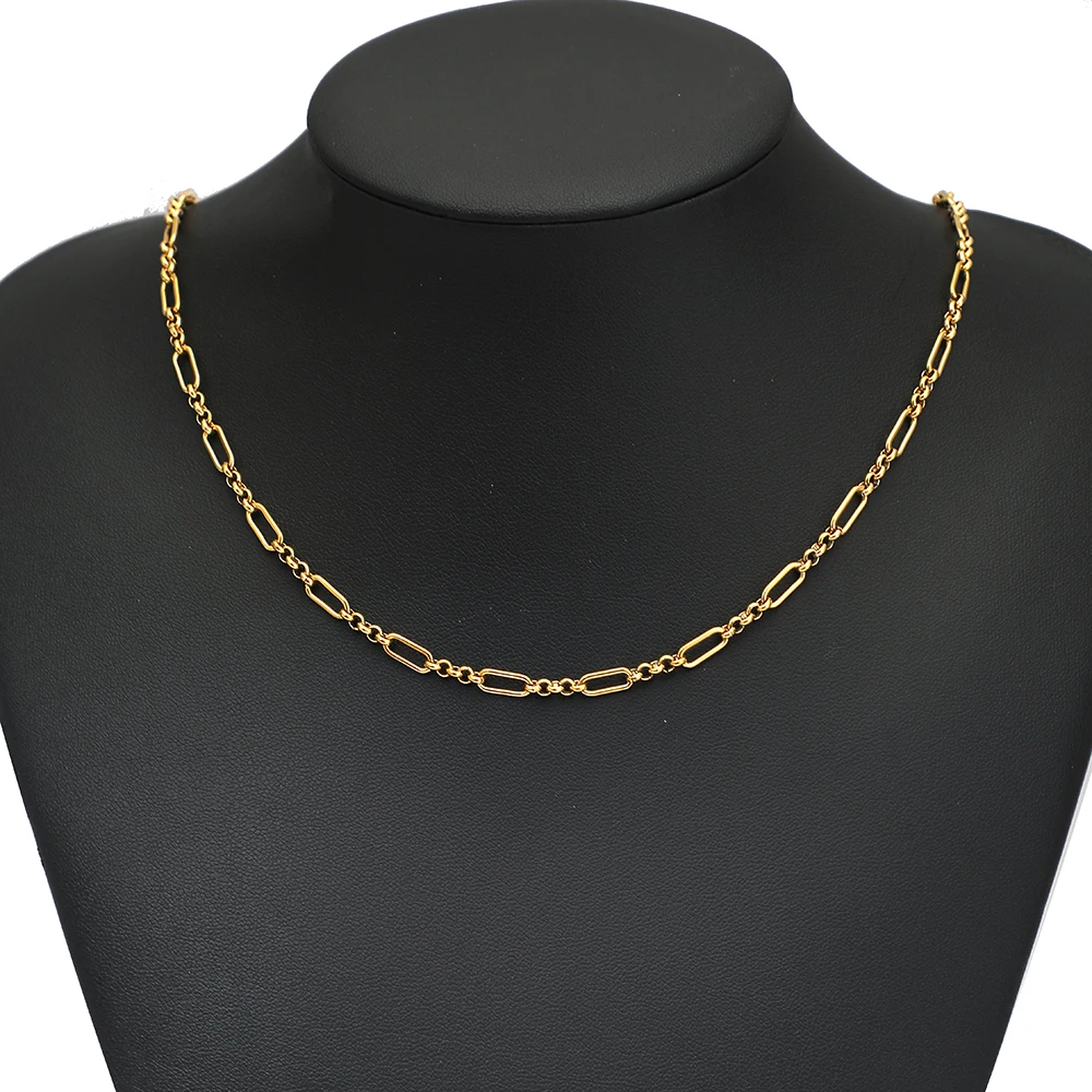 1 Meter Edelstahl-Ovalgliederkette, handgefertigte Ketten für DIY-Halsketten, Armbänder, Herrenschmuck, Ohrringe und Accessoires – Detail 6